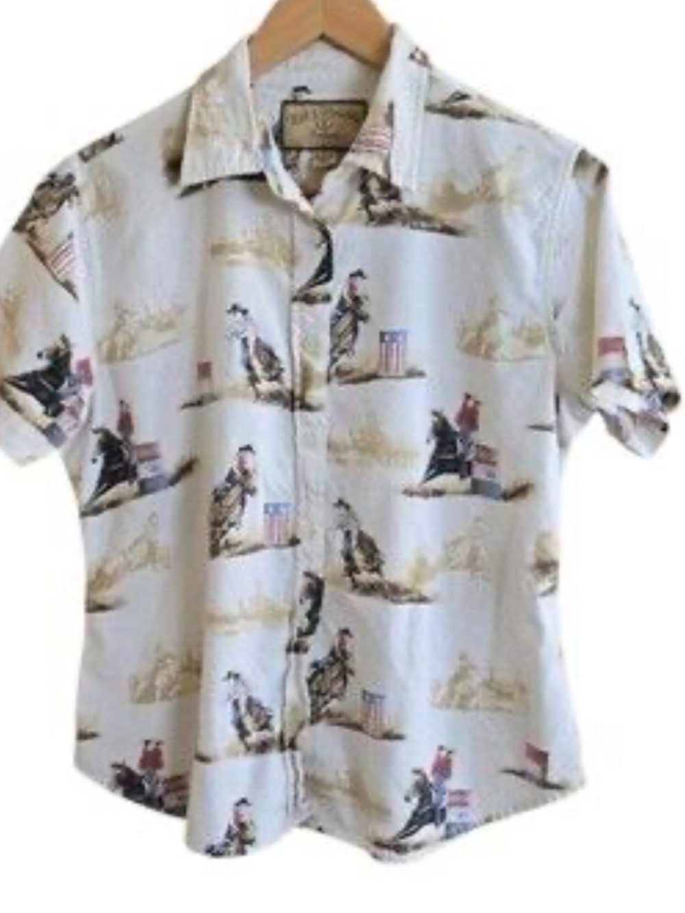 Bit and bridal outfitters cowgirl barrel race shirt L girl